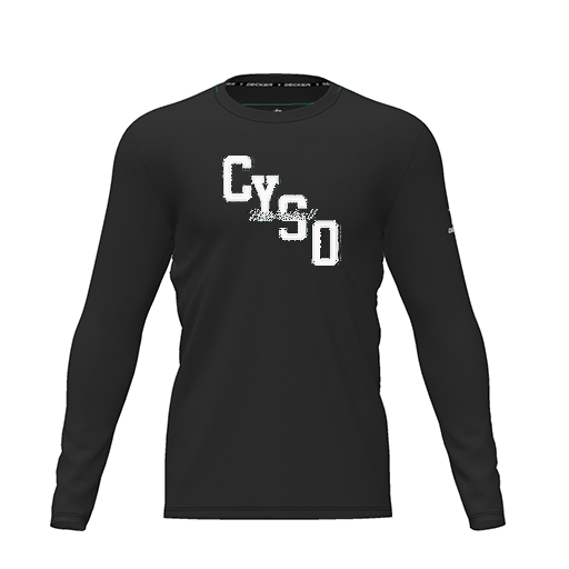 [CUS-DRIF-TEES-PER-CNK-LSL-BLK-YXS-LOGO1] Dri Fit Performance T-Shirt (Youth XS, Black, Logo 1, Long Sleeve)