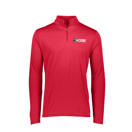 [FTLQFLRD-FAXS-LOGO3] Ladies Flex-Lite 1/4 Zip Shirt (Female Adult XS, Red, Logo 3)