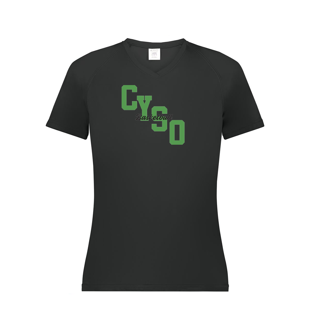 Ladies Smooth Sport V-Neck T-Shirt