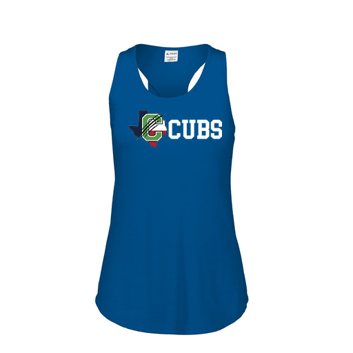 [3078.U55.S-LOGO3] Ladies Tri Blend Tank Top (Female Adult S, Royal, Logo 3)