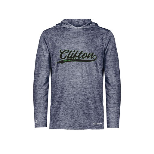 [FOLHCGNV-AS-LOGO2] Men's Charge Hoodie (Adult S, Navy, Logo 2)