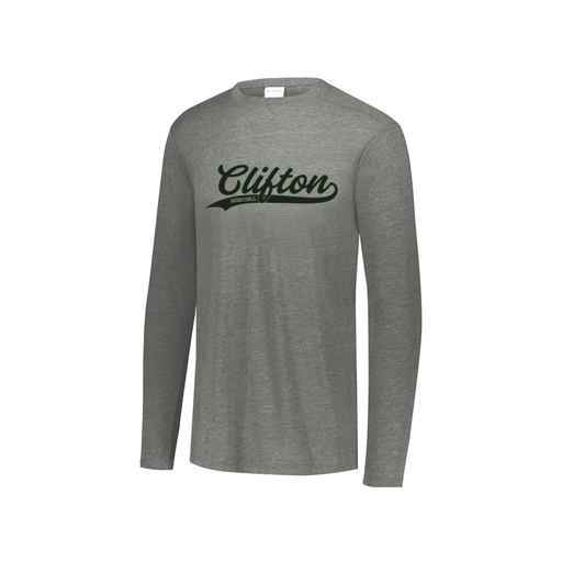 [3076.013.S-LOGO2] Youth LS Ultra-blend T-Shirt (Youth S, Gray, Logo 2)