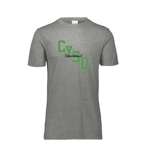 [FTSCUBGY-YS-LOGO1] Decker Youth Tri-Blend T-Shirt - Short Sleeve (Youth S, Gray, Logo 1)