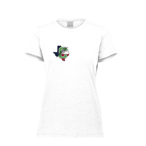 [FTSCUBWH-FAXS-LOGO3] Decker Women's Tri-Blend T-Shirt - Short Sleeve (Female Adult XS, White, Logo 3)