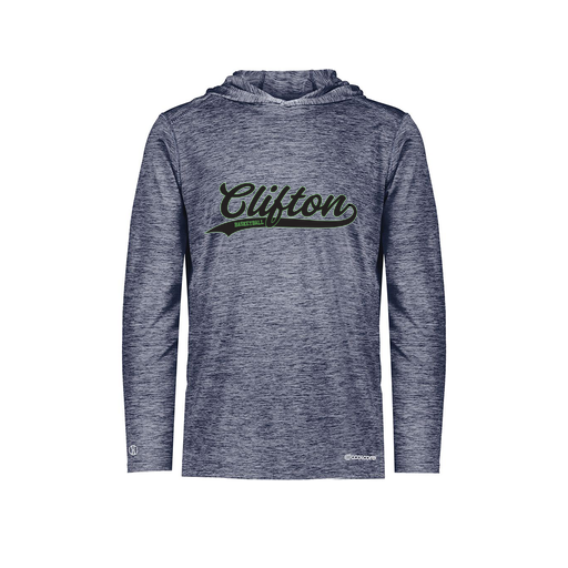 [FOLHCGNV-YS-LOGO2] Decker Youth Charge Hoodie (Youth S, Navy, Logo 2)