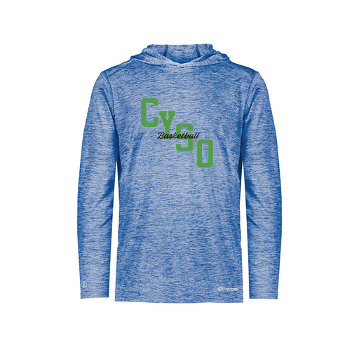 [FOLHCGRY-YS-LOGO1] Decker Youth Charge Hoodie (Youth S, Royal, Logo 1)