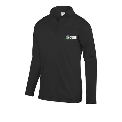[FOLQFFBK-AS-LOGO3] Decker Men's FlexFleece 1/4 Zip (Adult S, Black, Logo 3)