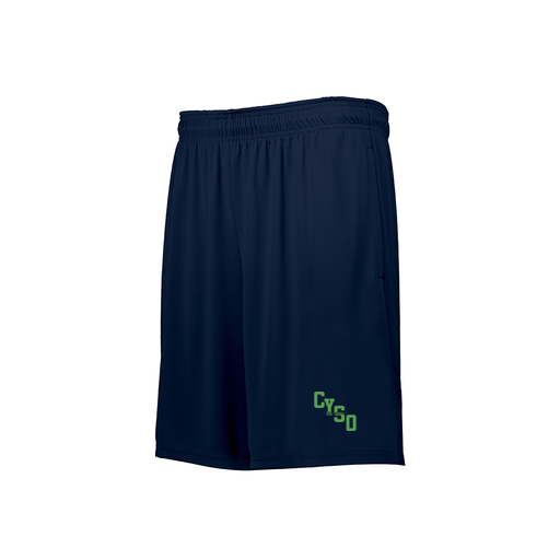 [229611.065.S-LOGO1] Decker Youth Swift Short (Youth S, Navy, Logo 1)